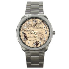 Musical Swirls Ladies Sport Metal Watch by RiverRootz