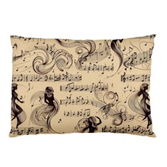 Musical Swirls Ladies Pillow Case (two Sides) by RiverRootz