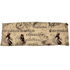 Musical Swirls Ladies Body Pillow Case (dakimakura) by RiverRootz