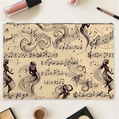 Musical Swirls Ladies Cosmetic Bag (xxl) by RiverRootz