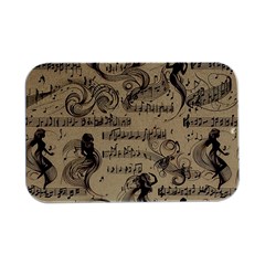 Musical Swirls Ladies Open Lid Metal Box (silver)   by RiverRootz