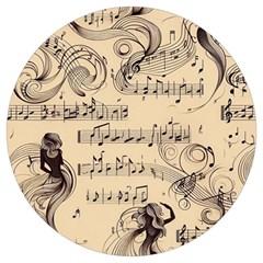 Musical Swirls Ladies Round Trivet by RiverRootz