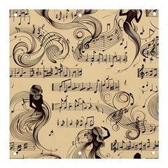 Musical Swirls Ladies Banner And Sign 3  X 3  by RiverRootz