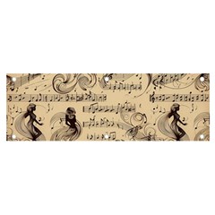 Musical Swirls Ladies Banner And Sign 6  X 2  by RiverRootz