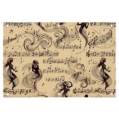 Musical Swirls Ladies Banner And Sign 6  X 4  by RiverRootz