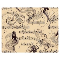 Musical Swirls Ladies Premium Plush Fleece Blanket (medium) by RiverRootz