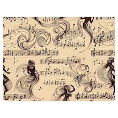 Musical Swirls Ladies Premium Plush Fleece Blanket (extra Small) by RiverRootz