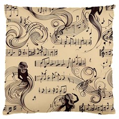 Musical Swirls Ladies 16  Baby Flannel Cushion Case (two Sides)