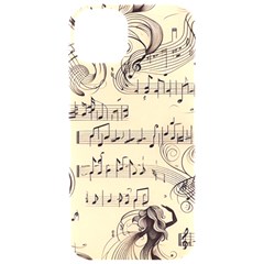 Musical Swirls Ladies Iphone 15 Pro Black Uv Print Pc Hardshell Case