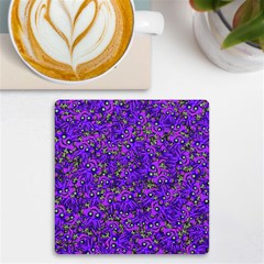 Ugly Funny Monster Bird Illustration Motif Random Pattern Bk UV Print Square Tile Coaster 