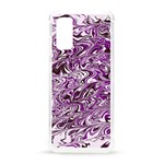 Marbled Purple Samsung Galaxy S20 6.2 Inch TPU UV Case Front