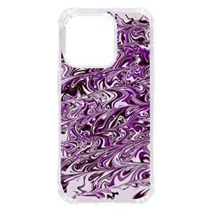 Marbled Purple Iphone 14 Pro Tpu Uv Print Case by ForrestFireDesigns