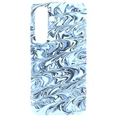 Marbled Blue Samsung Galaxy S24 6 2 Inch Black Tpu Uv Case