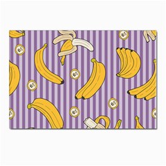 Pattern Bananas Fruit Tropical Seamless Texture Graphics Postcard 4 x 6  (pkg Of 10)