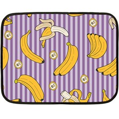 Pattern Bananas Fruit Tropical Seamless Texture Graphics Fleece Blanket (mini) by Bedest