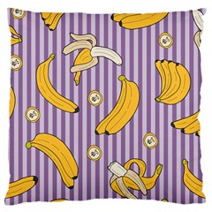 Pattern Bananas Fruit Tropical Seamless Texture Graphics Large Cushion Case (one Side) by Bedest