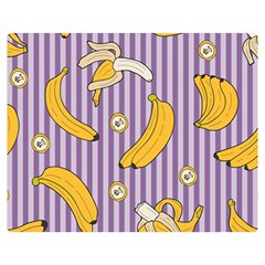 Pattern Bananas Fruit Tropical Seamless Texture Graphics Two Sides Premium Plush Fleece Blanket (teen Size) by Bedest