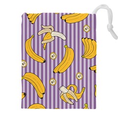 Pattern Bananas Fruit Tropical Seamless Texture Graphics Drawstring Pouch (4xl) by Bedest