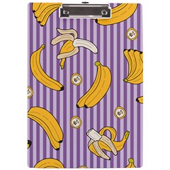 Pattern Bananas Fruit Tropical Seamless Texture Graphics A4 Acrylic Clipboard by Bedest