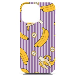 Pattern Bananas Fruit Tropical Seamless Texture Graphics Iphone 14 Pro Max Black Uv Print Case by Bedest