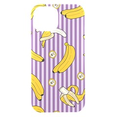 Pattern Bananas Fruit Tropical Seamless Texture Graphics Iphone 15 Black Uv Print Pc Hardshell Case