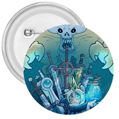 Adventure Time Lich 3  Buttons by Bedest