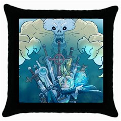 Adventure Time Lich Throw Pillow Case (black) by Bedest