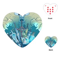 Adventure Time Lich Playing Cards Single Design (heart) by Bedest