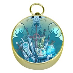 Adventure Time Lich Gold Compasses by Bedest