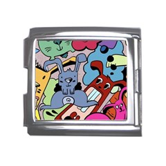 Graffiti Monster Street Theme Mega Link Italian Charm (18mm)