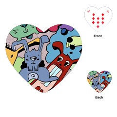 Graffiti Monster Street Theme Playing Cards Single Design (heart)