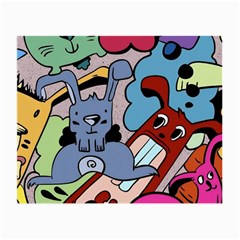 Graffiti Monster Street Theme Small Glasses Cloth (2 Sides) by Bedest