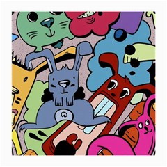 Graffiti Monster Street Theme Medium Glasses Cloth by Bedest