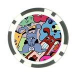 Graffiti Monster Street Theme Poker Chip Card Guard Front