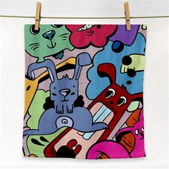 Graffiti Monster Street Theme Face Towel by Bedest