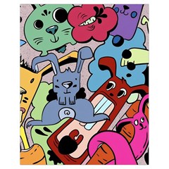 Graffiti Monster Street Theme Drawstring Bag (small) by Bedest