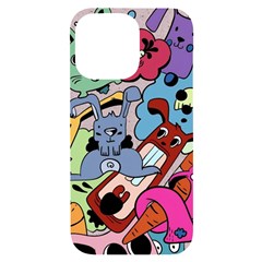 Graffiti Monster Street Theme Iphone 14 Pro Max Black Uv Print Case