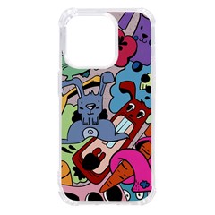 Graffiti Monster Street Theme Iphone 14 Pro Tpu Uv Print Case by Bedest