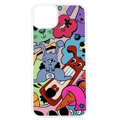 Graffiti Monster Street Theme Iphone 15 Pro Tpu Uv Print Case