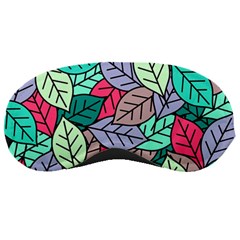 Pattern Leaves Background Nature Sleep Mask by Proyonanggan