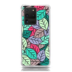 Pattern Leaves Background Nature Samsung Galaxy S20 Ultra 6 9 Inch Tpu Uv Case by Proyonanggan