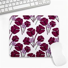 Flowers Pattern Background Nature Large Mousepad