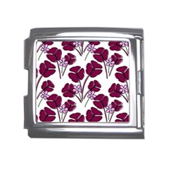 Flowers Pattern Background Nature Mega Link Italian Charm (18mm)