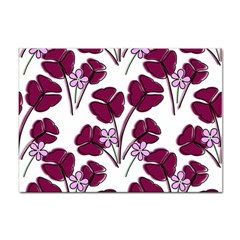 Flowers Pattern Background Nature Sticker A4 (100 pack)