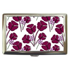 Flowers Pattern Background Nature Cigarette Money Case