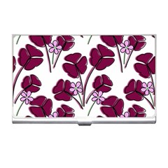 Flowers Pattern Background Nature Business Card Holder