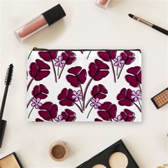 Flowers Pattern Background Nature Cosmetic Bag (Medium)