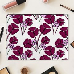 Flowers Pattern Background Nature Cosmetic Bag (xl) by Proyonanggan