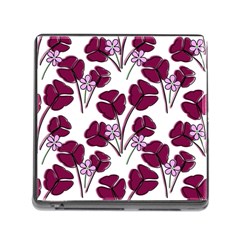 Flowers Pattern Background Nature Memory Card Reader (square 5 Slot) by Proyonanggan