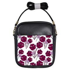 Flowers Pattern Background Nature Girls Sling Bag